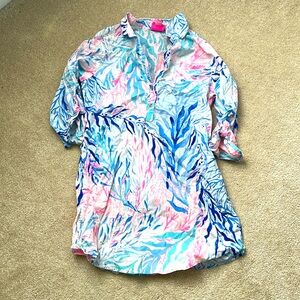 Girls Lily Pulitzer bathing suit cover up, size xl